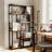Suva Bookshelves And Bookcases 6-shelf Etagere Bookcase, Industrial Open Display Shelves Geometric Bookcase With Sturdy Metal Frame-682289968