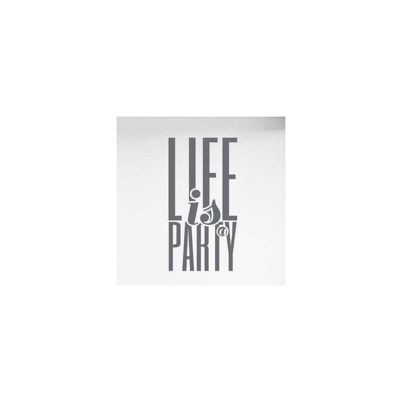 Wall Decal, Grey, Medium