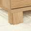 Bureau en L, finition brune