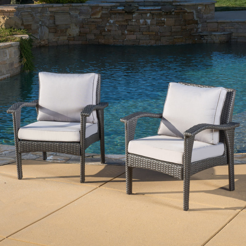 Club Chair, Gray Cushion/Gray Frame