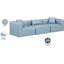 Canapé modulaire en similicuir 3 pièces Houswerth-94884222