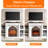78" Electric Fireplace with Mantel,Bronze Heater,Fireplace TV Stand for TVs Up to 90"-1969043817