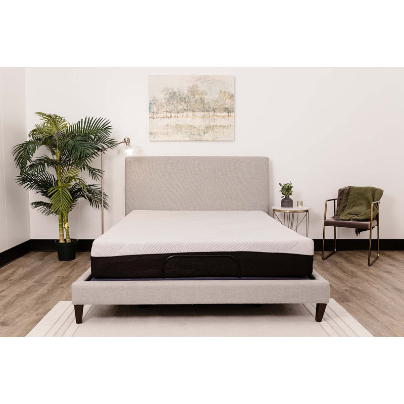 Matelas en mousse viscoélastique gélifiée de 12 po Sleep Comfort Series, Très grand simple