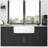 White Farmhouse Sink - 30 Inch White Kitchen Sink Ceramic Arch Edge Apron Front Single Bowl Farm Kitchen Sinks