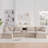 Modular Sectional Sofa with Movable Storage Ottoman and Console