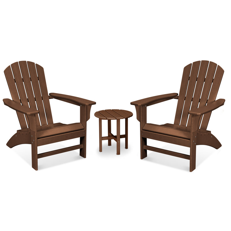 TREX Outdoors Yacht Club 3-Piece Adirondack Set, Tree House