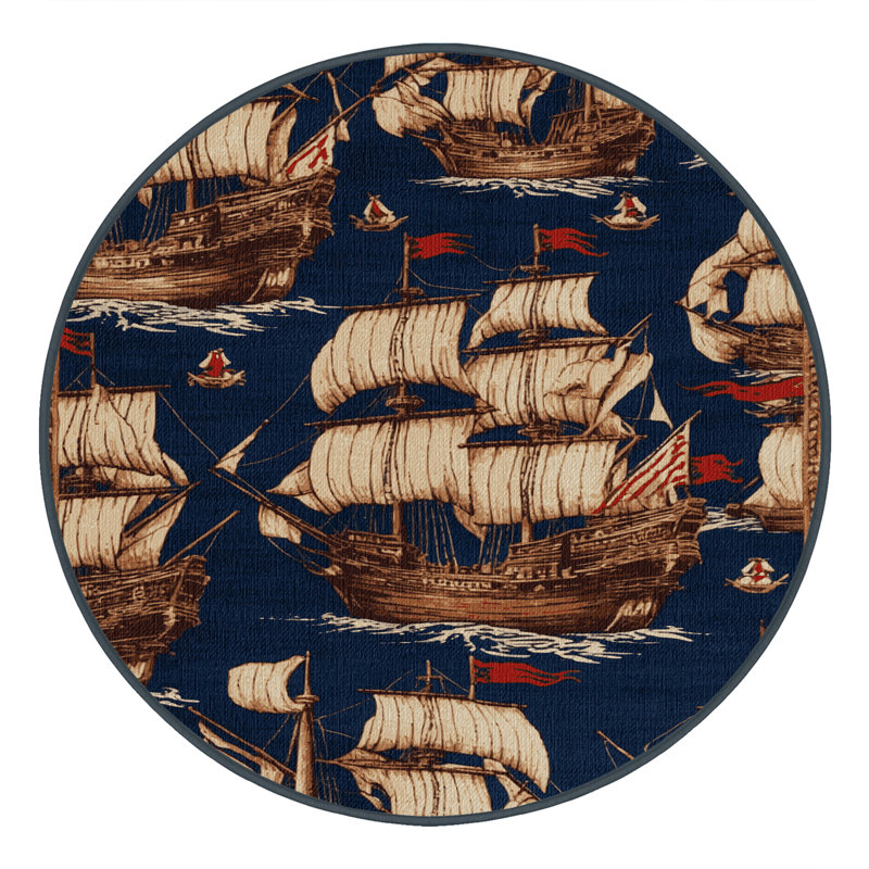  Tapis nautique lavable pirate, Rectangulaire 2 pi x 3 pi