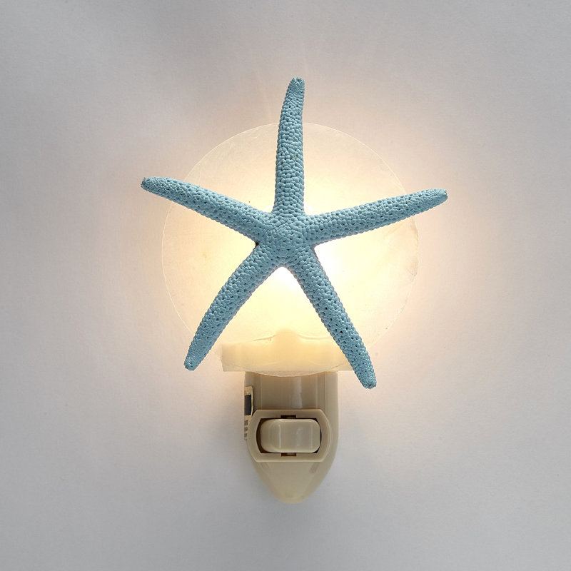 Veilleuse étoile de mer à DEL blanc bleu vert, Bleu