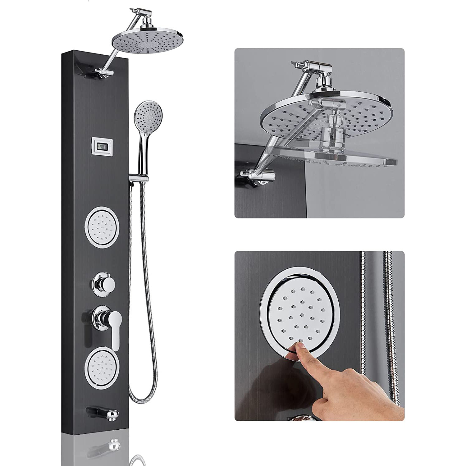 AlenArtWater 45'' Shower Panel with Adjustable Shower Head Wayfair
