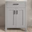 Meuble-lavabo simple 24,2 po avec comptoir en céramique