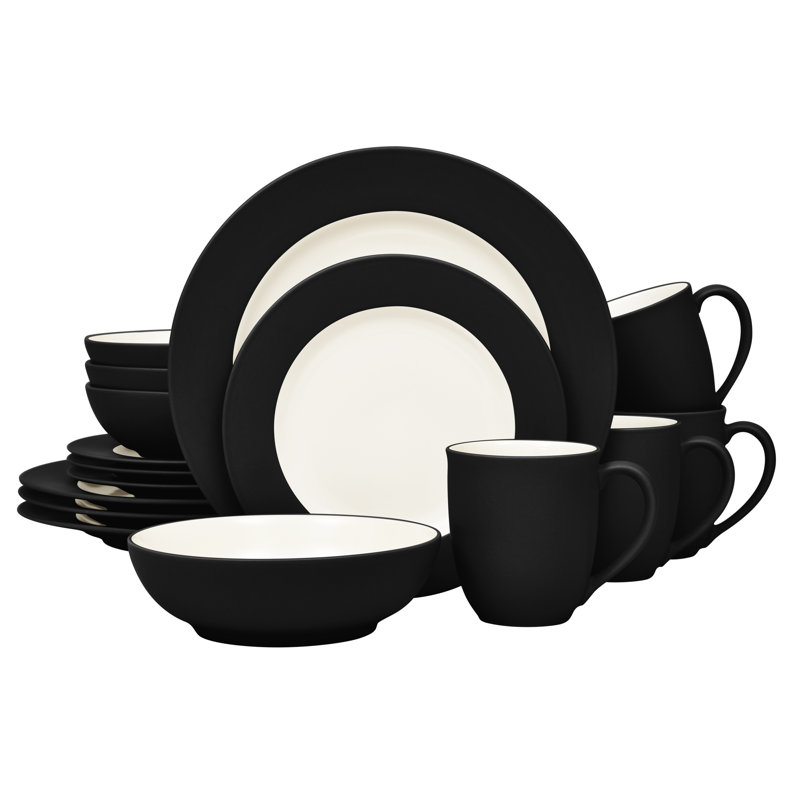 Service de table 16 pièces Noritake Colorwave, service pour 4, Graphite