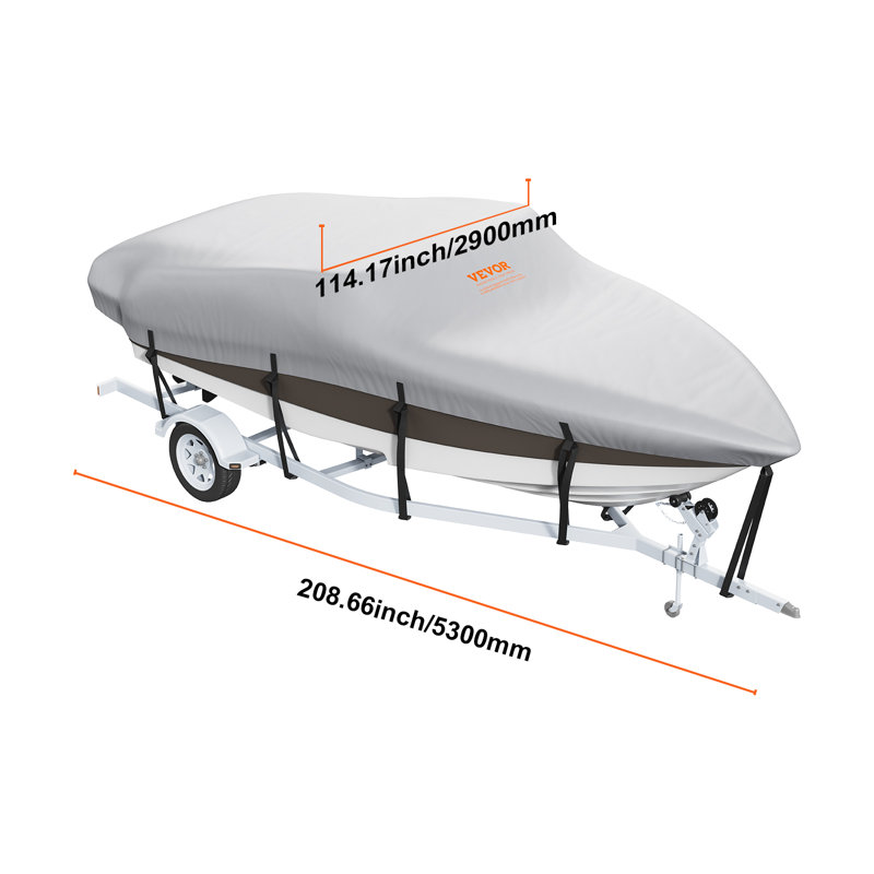 Automobile Cover By VEVOR, 5.1cm H x 528.3cm W x 289.6cm D