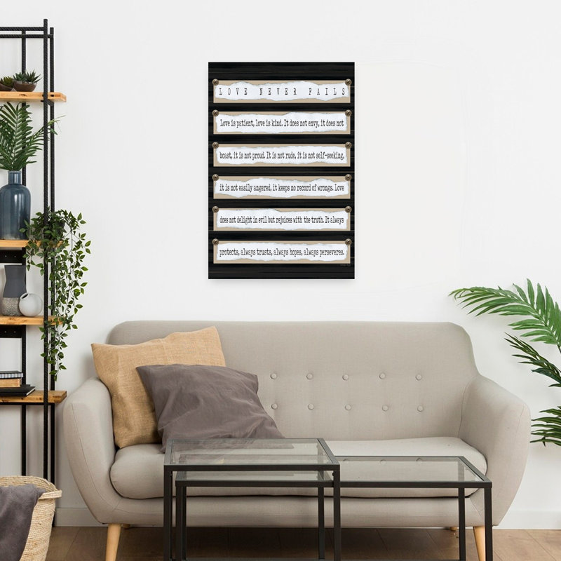 Love Never Fails I Abstract Contemporary Wall Art Print, 60.96cm H x 40.64cm W