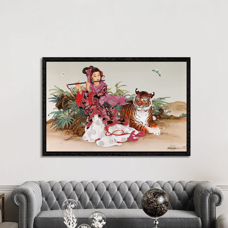 Immortal Melody - Painting on Canvas, Black Framed, 152.5 cm H x 101.5 cm W