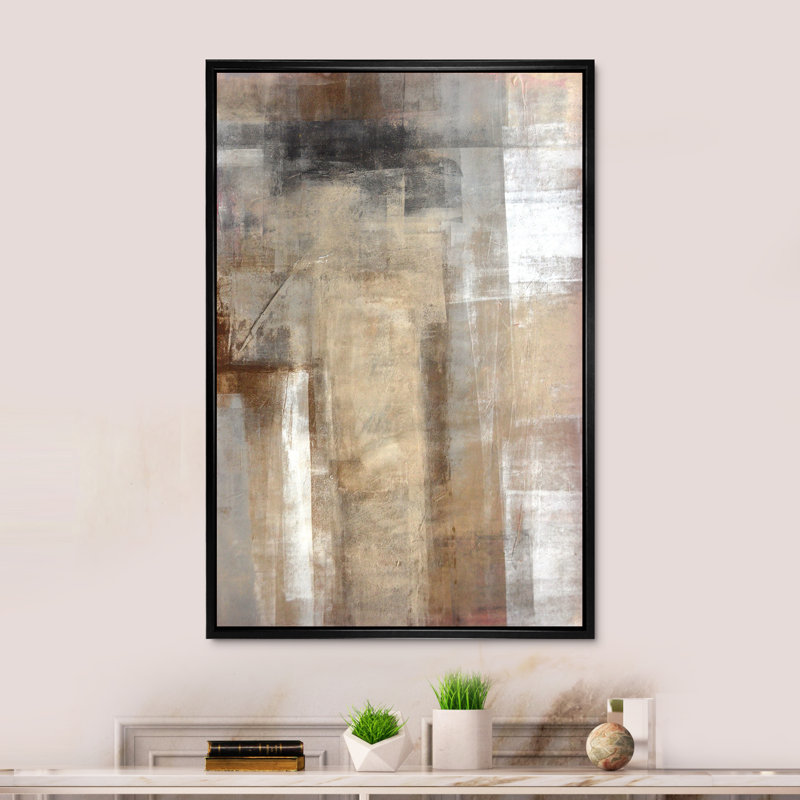 «Brown rencontre le beige», reproduction d'art moderne et contemporaine sur toile