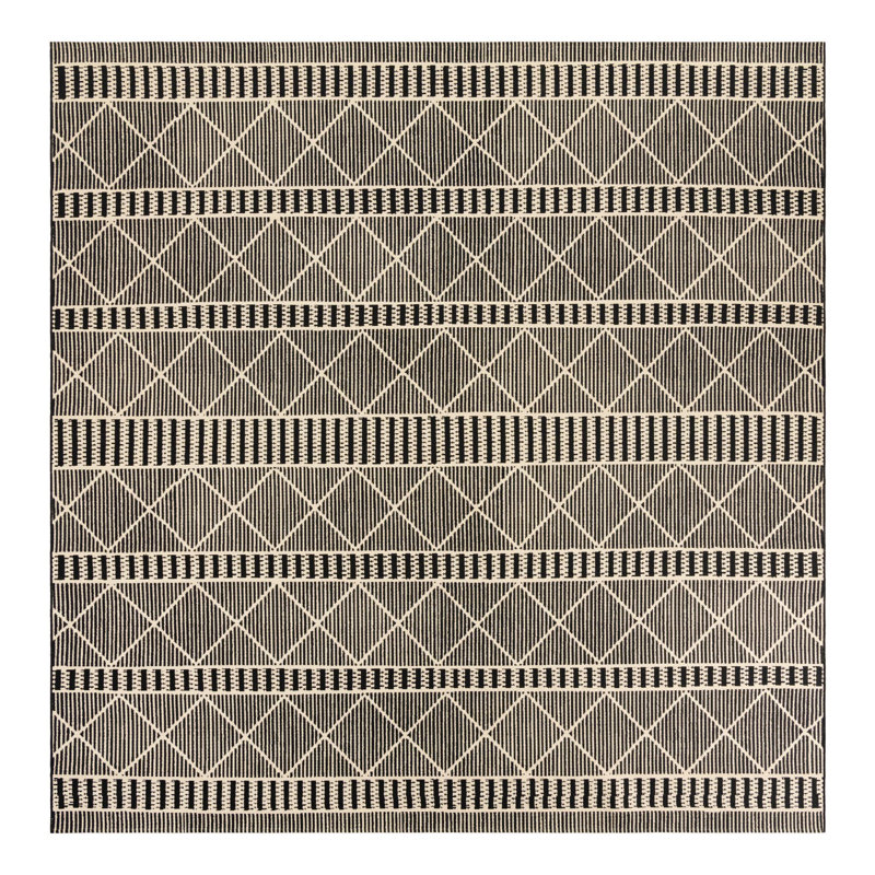 Tapis d'extérieur Black_Unique Loom Dalyan, Carré 10pi