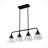 Hunter Cypress Grove Onyx Bengal 4 Light Chandelier Ceiling Light Fixture-63338213