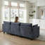 Ensemble de canapé moderne en chenille avec chargement USB et repose-pieds modulaire-574358069