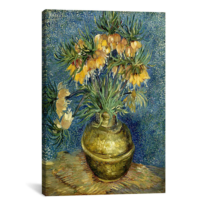 Vincent Van Gogh Crown Imperial Fritillaries Wrapped Canvas Art
