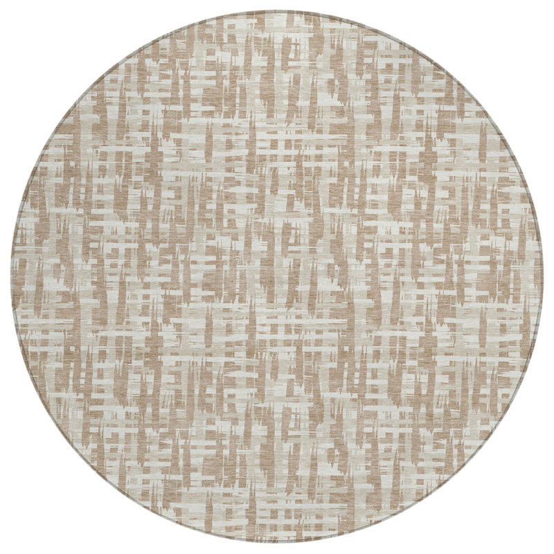 Tapis d'intérieur rond 8 po