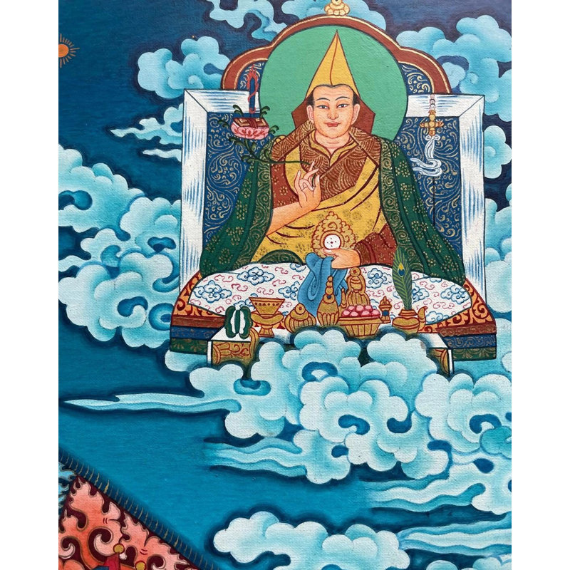 Kalachakra, divinité Thangka (Thangka sans brocart)