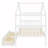 Twin Size Wooden House Bed With Drawers-617191652
