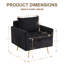 Chaise d'appoint rembourrée avec rangement et poche-598868100