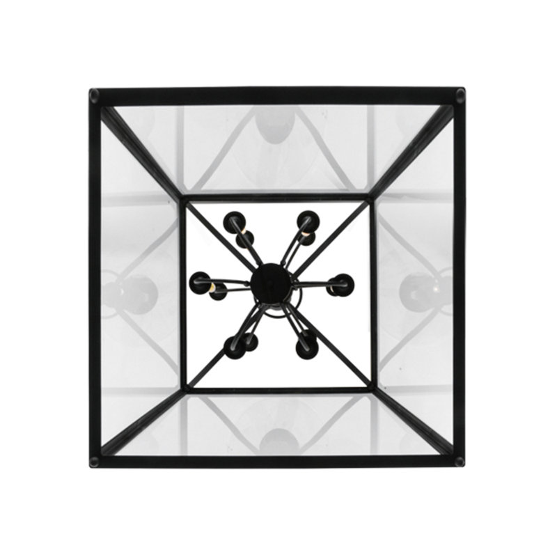 Rennes 12 - Light Chandelier, 63" H x 42.5" W x 42.5" D