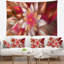 Tapisserie fleur florale rouge-28497943
