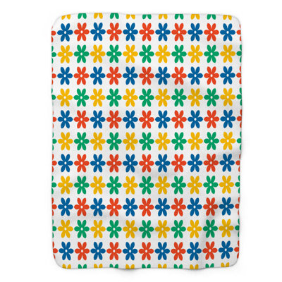 Vert vert jaune - Couverture sherpa de qualité supérieure 1 pièce