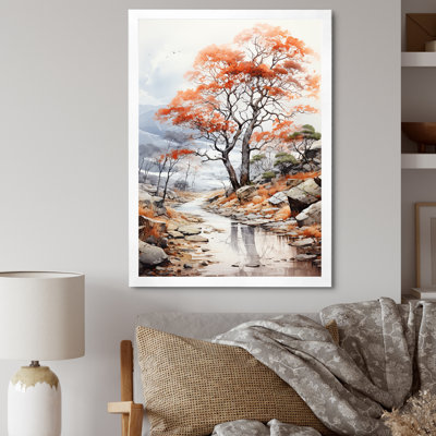 Impression abstraite d'un chêne mystique sur toile