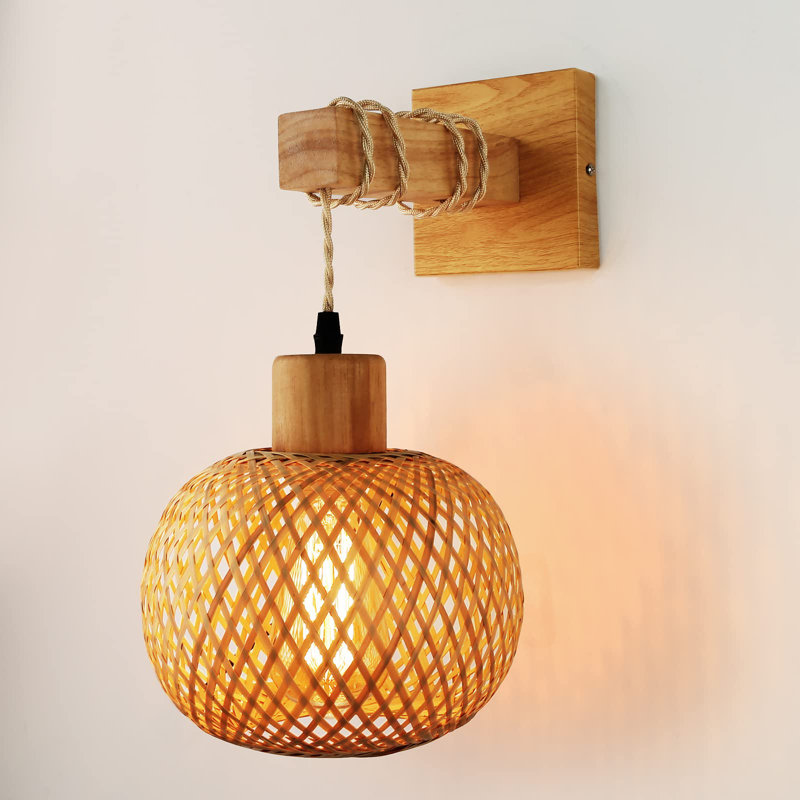 Allese Rattan Barn Light