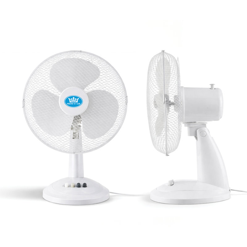 12" Oscillating  Desk fan with 3 speed and Tilt