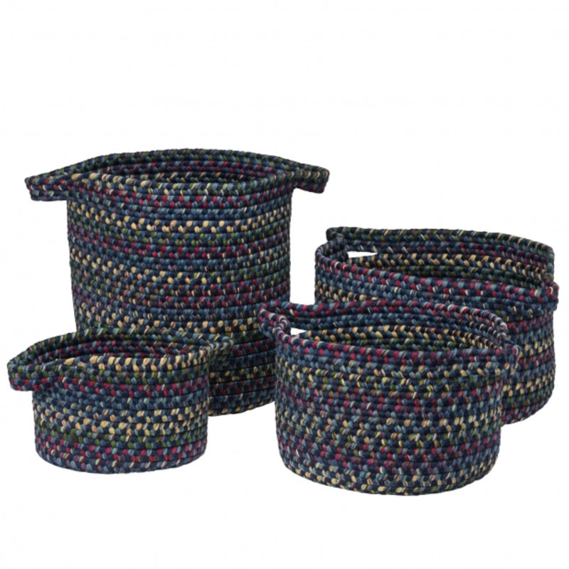 Ensemble de 4 paniers de rangement Vintage, Minuit