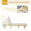 Chaise de jardin d'extérieur Outsunny