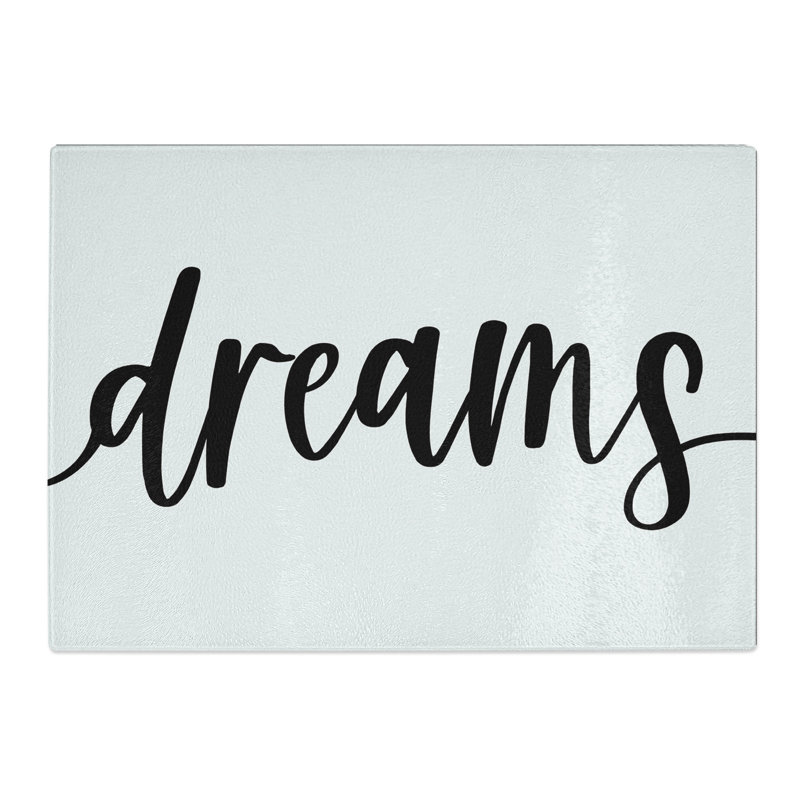 Sweet Dream No.3 Typography Chopping Board, 28.5cm W x 39cm L
