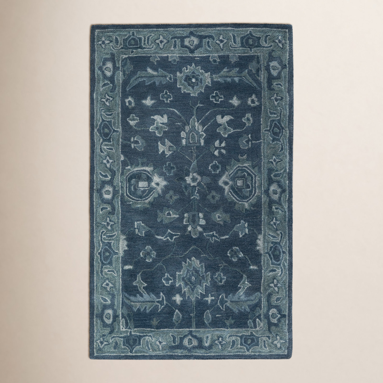 Hand-Tufted Oriental Rug, Rectangle 7'9" x 9'9"