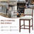 Upholstered Bar Stools With Back(Set Of 2)-2007634538