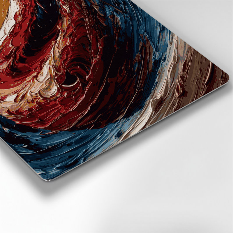 «Space Jupiters Great Red Spot», art mural en métal noir, H 16 po x l 16 po