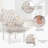 Upholstered Tufted Arm Dining Chairs-648702697
