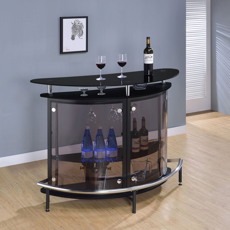 Armoire à vin Strick & Bolton, Noir, Noir