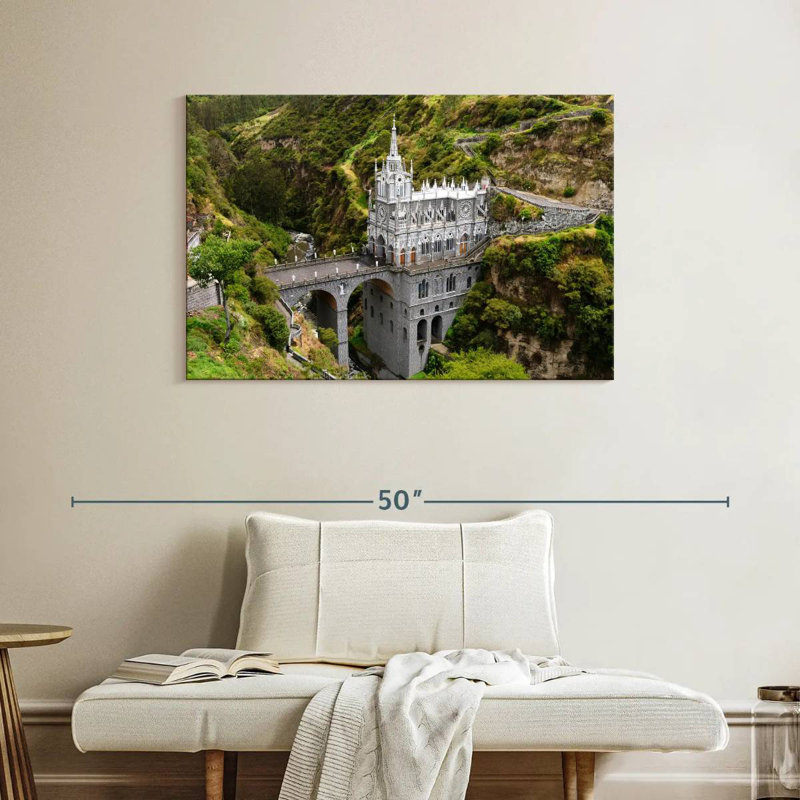 Église basilique Adella Las Lajas, H 26 po x l 39 po