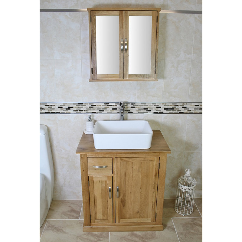 Waterview 750mm Single Bathroom Vanity with Vessel Ceramic Basin