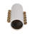 Stoneware Vase with Decorative Spherical Accents and Contemporary Design - Modern Stylish Stoneware Cylinder with Unique Orb Details for Chic Aesthetic Appeal-1270023127