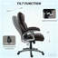 Fauteuil de direction haut de gamme à roulettes pivotantes en cuir de qualité supérieure avec design ergonomique, réglable et confortable pour le bureau personnel