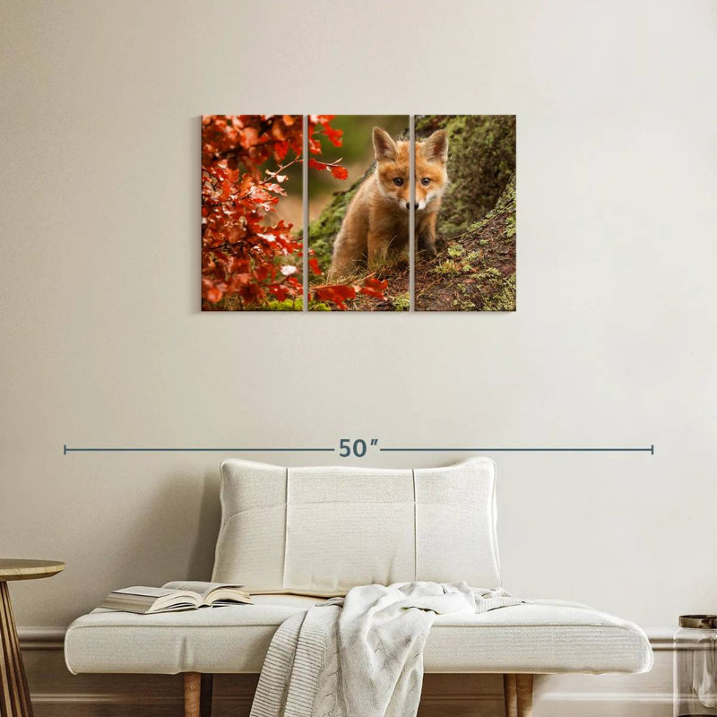 Fox Pup, 20" H x 33" W