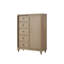 Commode 5 tiroirs finition sable
