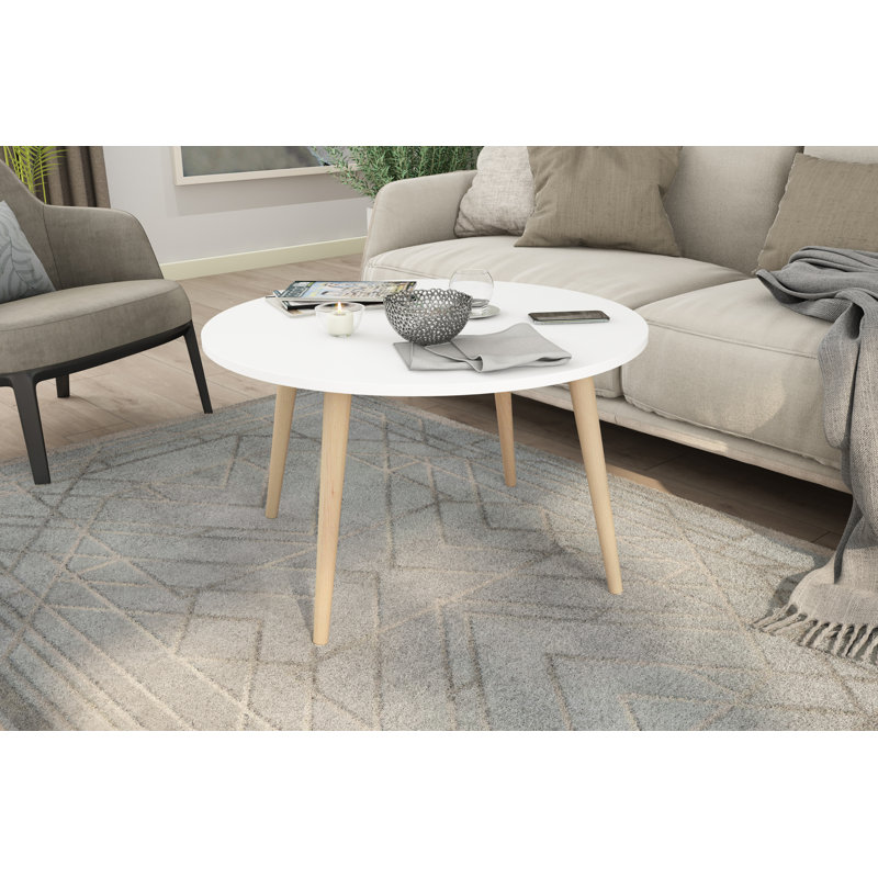Prudence Four Leg Coffee Table, White