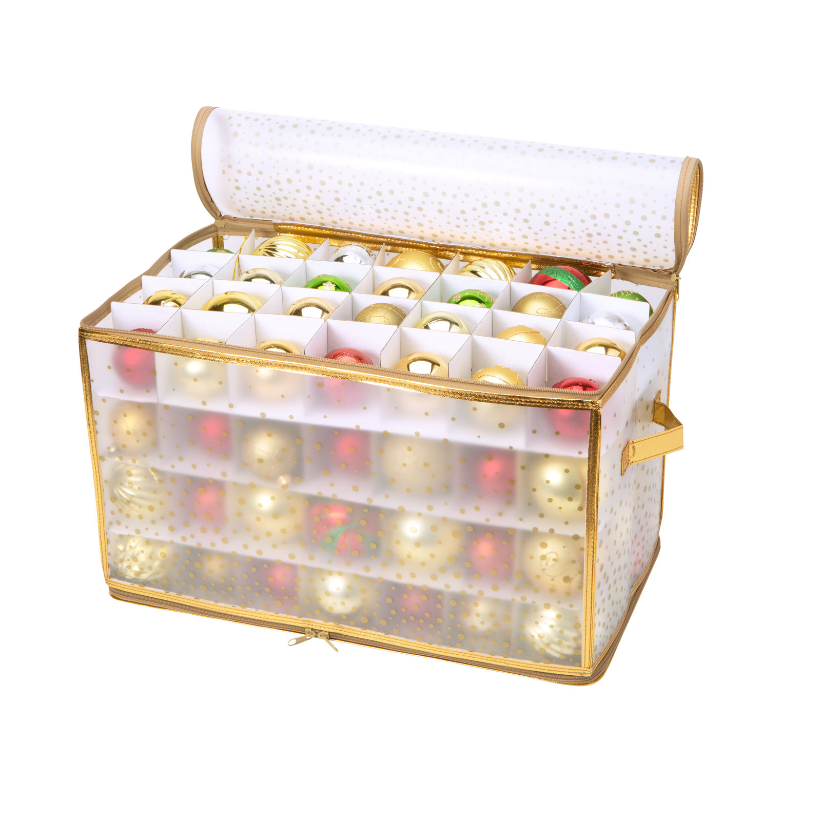 Ornament Storage Box, Gold