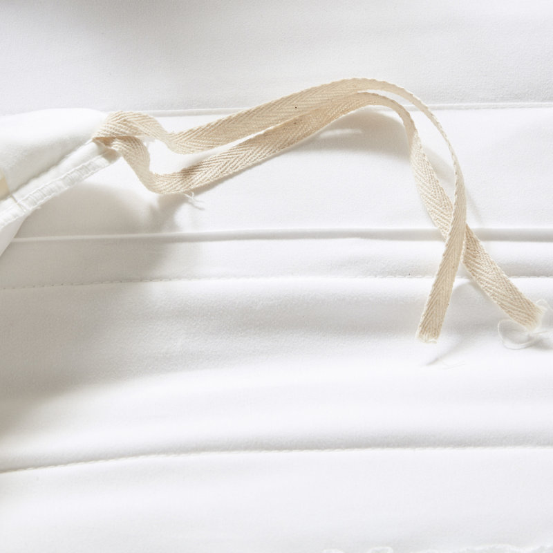 Elegant King/ King Microfiber Duvet With Button And Corner Tie Ruffled Pillowcase
